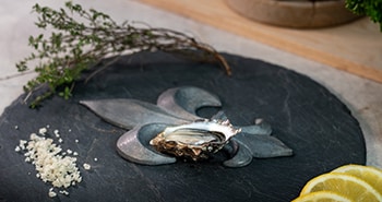 Huître - la Gamèn' sur une assiette